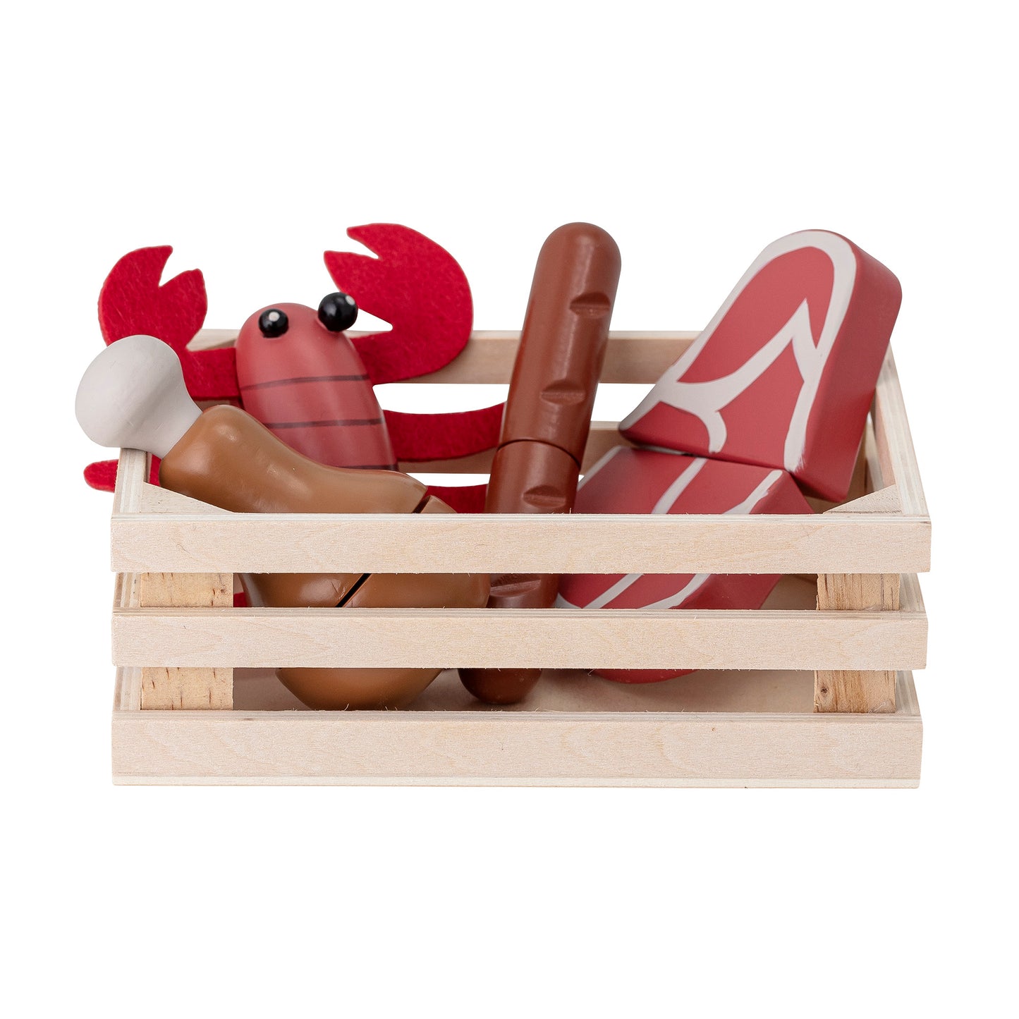 Dix Play Set, Food, Red, MDF (Set of 5)