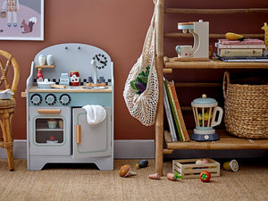 Wooden Mixer Wood Toy - Lene Play Set, Kitchen - (6 Piece Set)