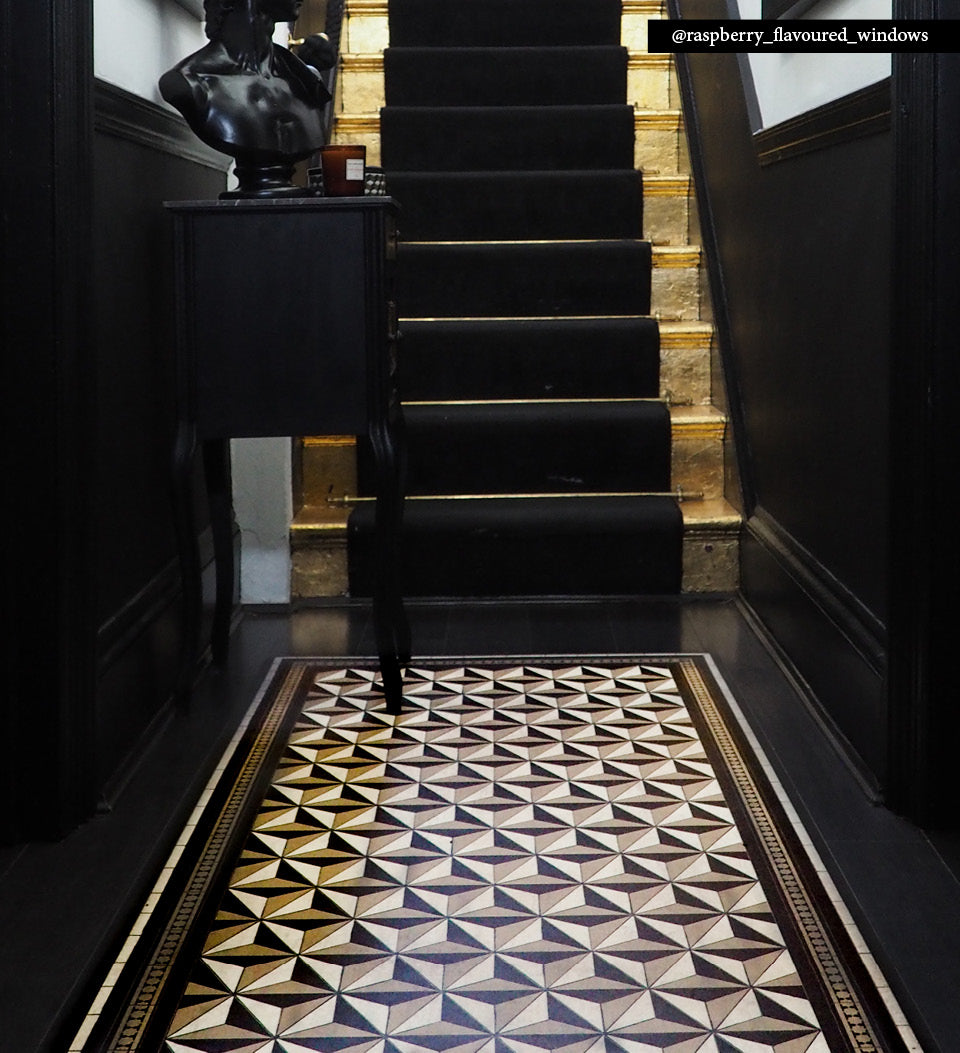 Rock Star; Gold Antique, Vinyl Rug