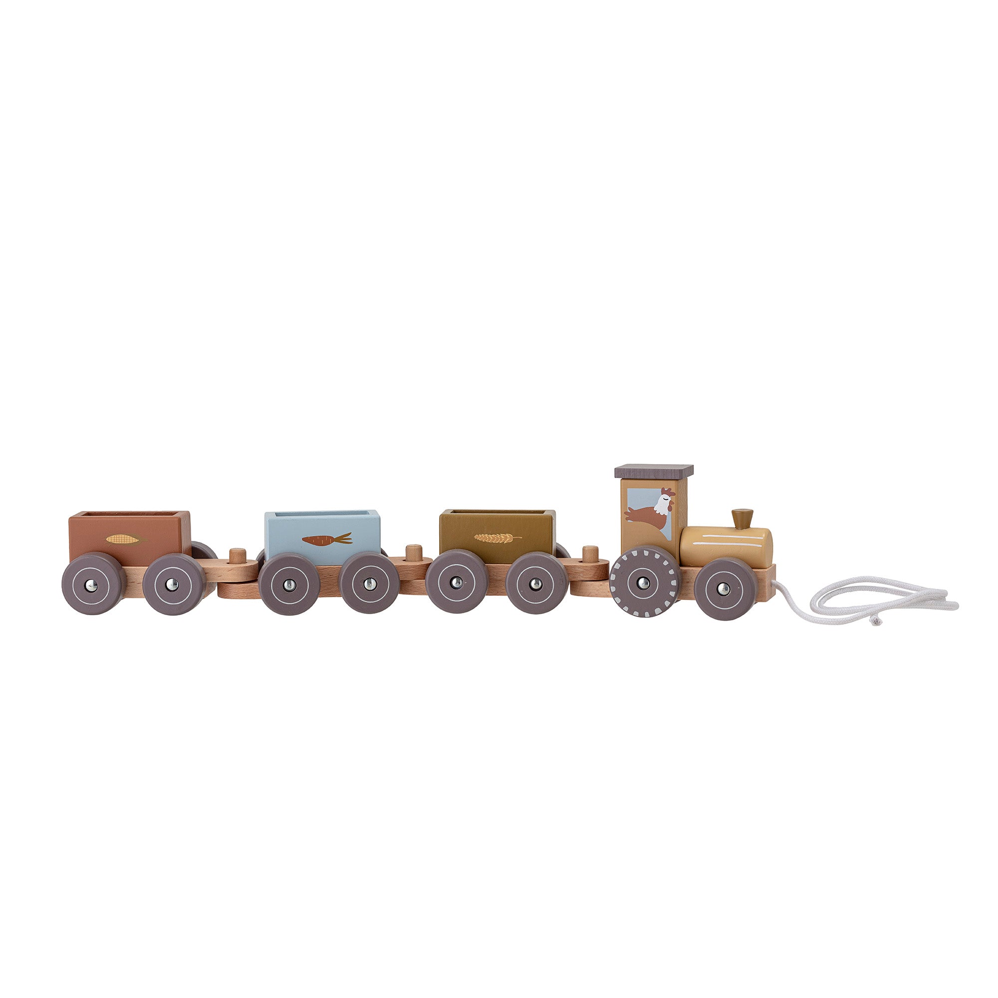 Rolla Pull Along Toy, Grey, Lotus