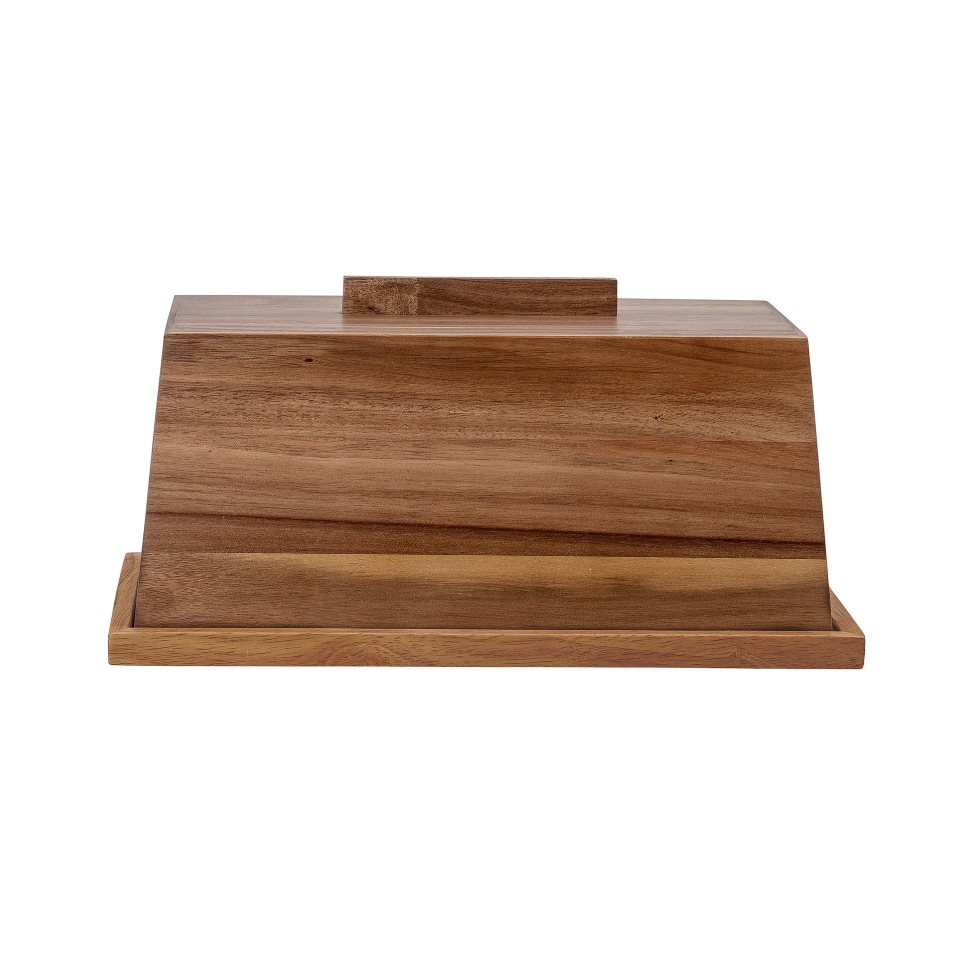 Basil Bread Bin, Brown, Acacia