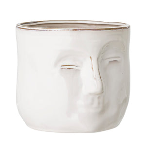 Ignacia Flowerpot, White, Stoneware
