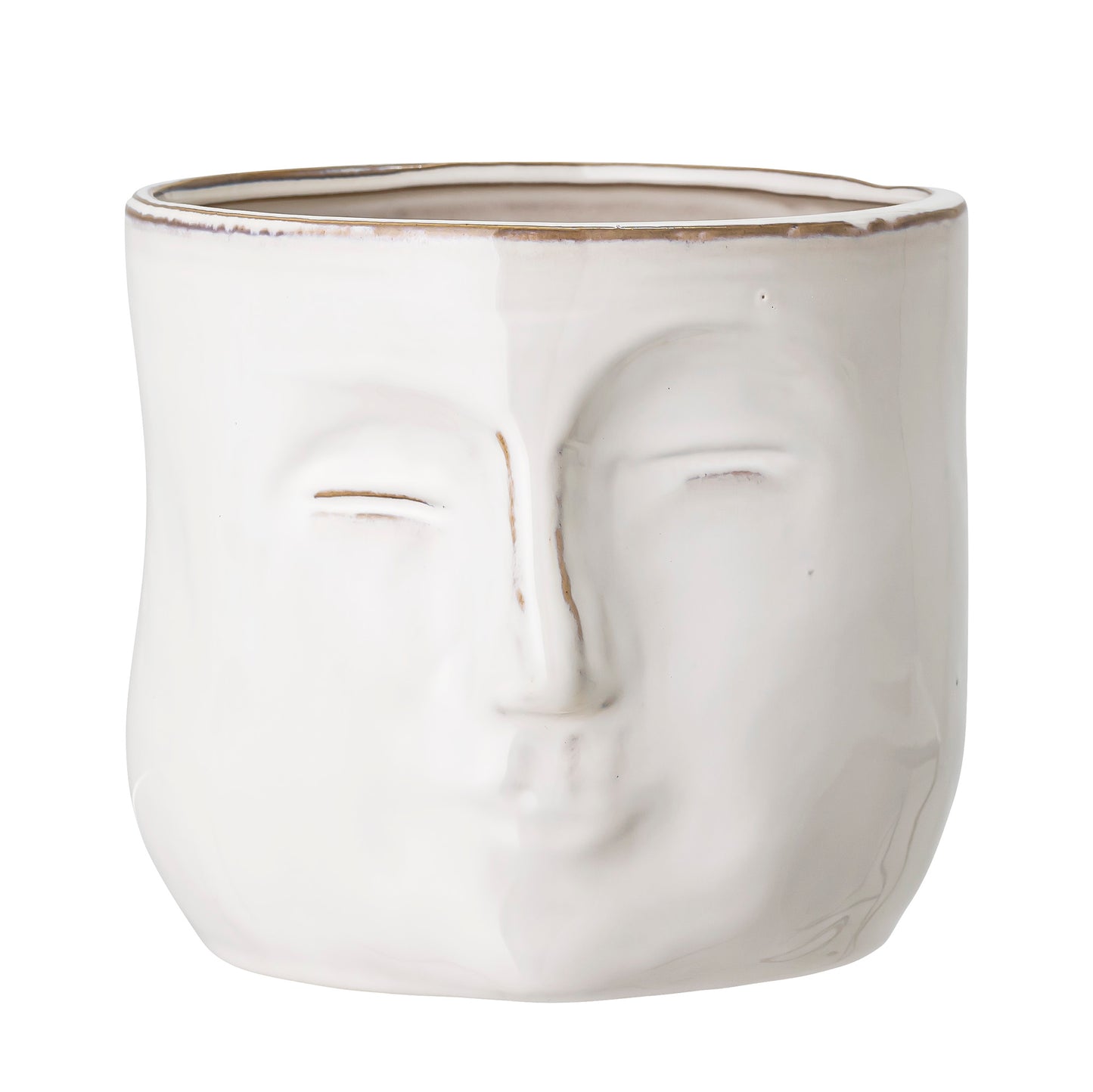 Ignacia Flowerpot, White, Stoneware