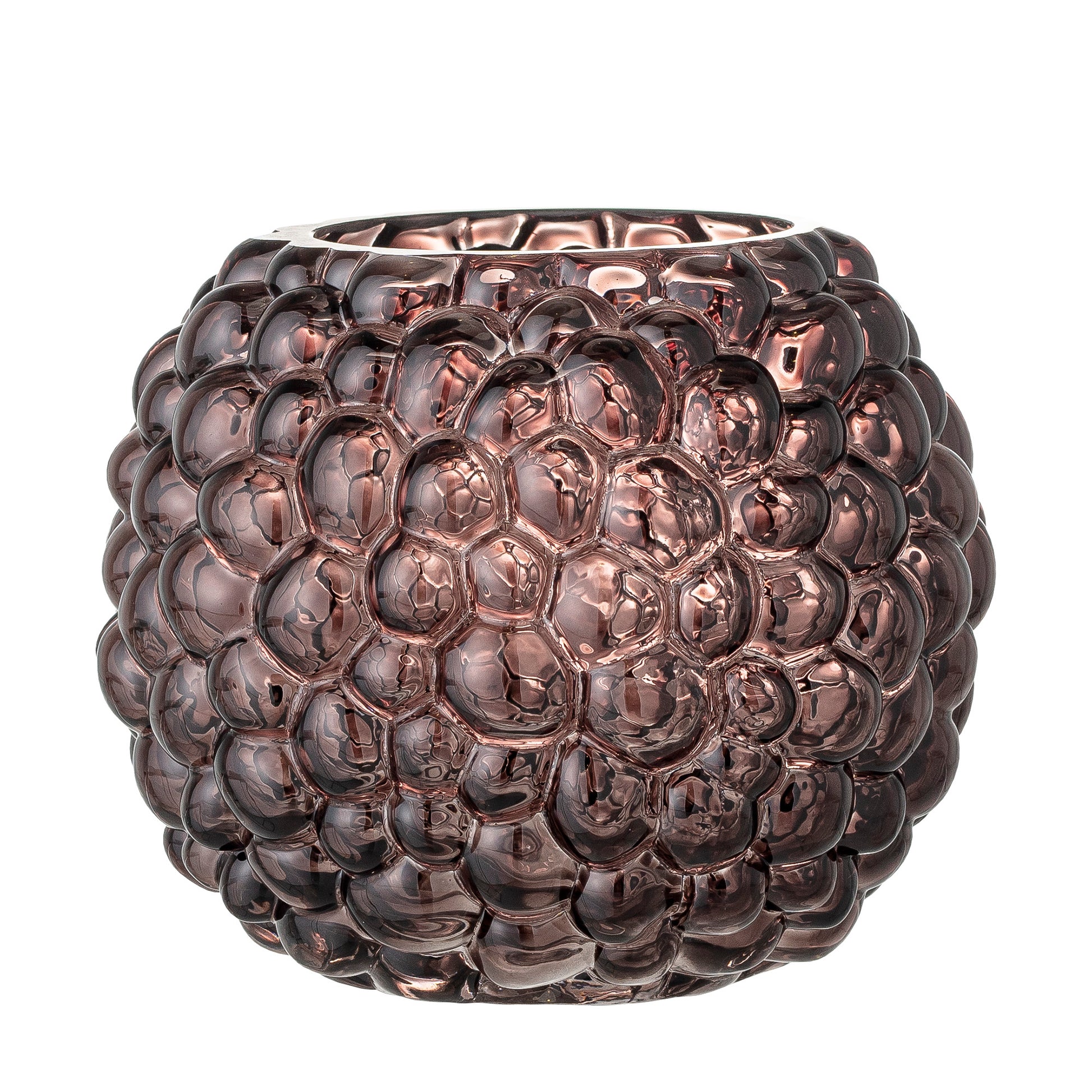 Bendine Vase, Brown, Glass